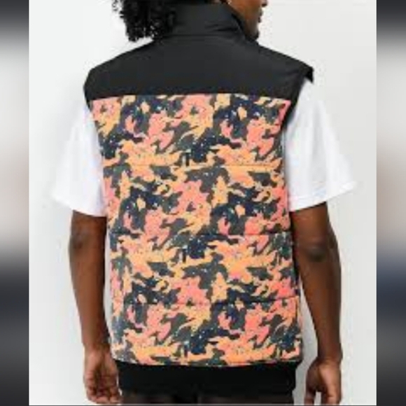 Cookies Mendocino Black & Orange Camo Vest - Picture 2 of 11